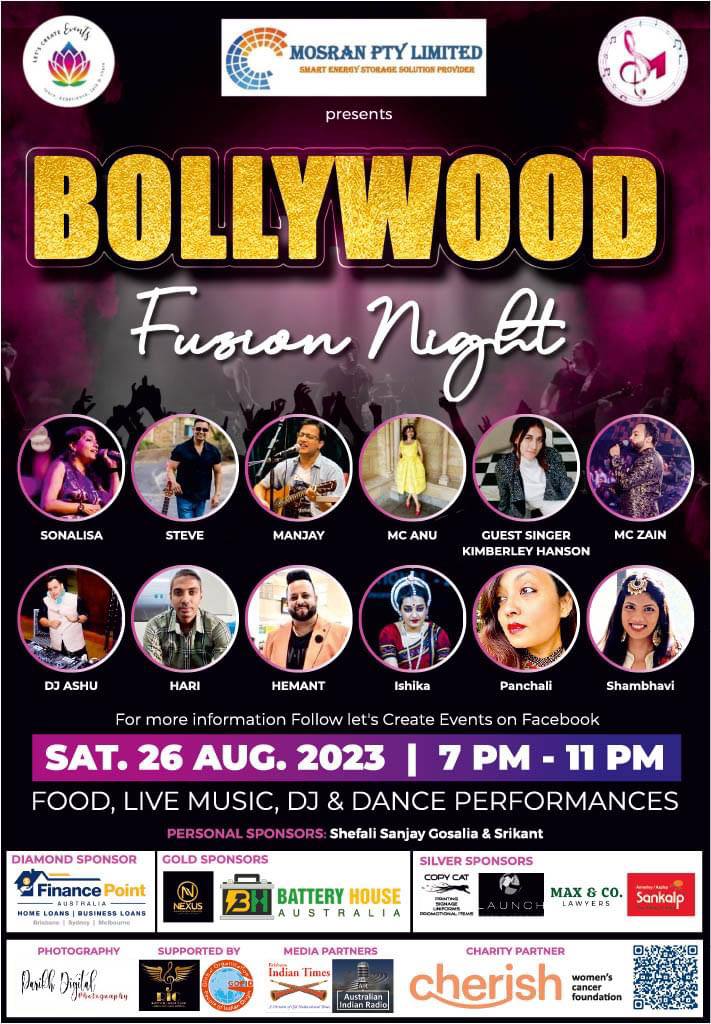 Bollywood Fusion Night, BRISBANE